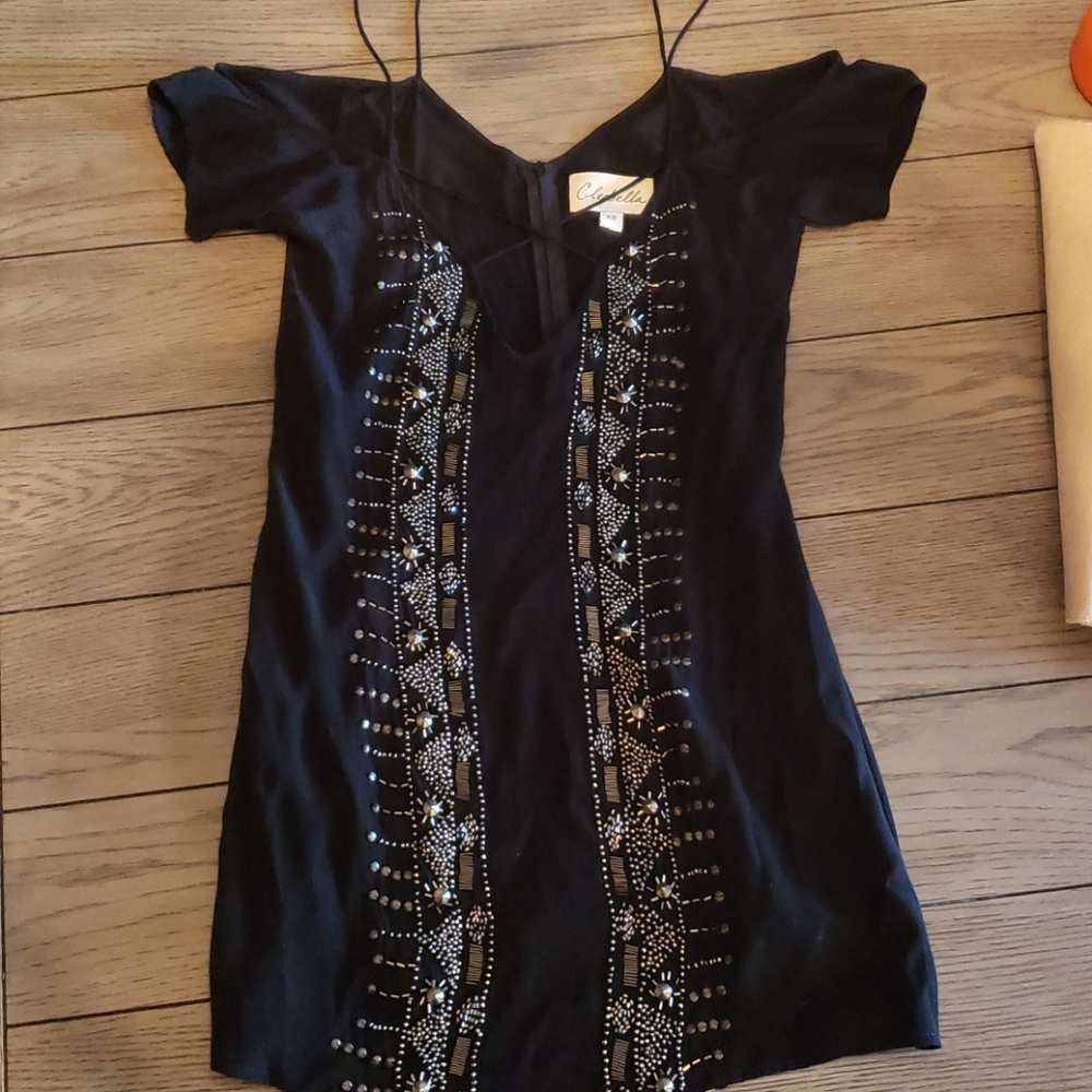 Cleobella Black Embellished Top